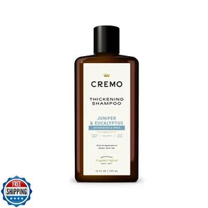 Shampooing épaississant de qualité barbier Cremo genévrier et eucalyptus, 16 fl oz - Photo 1/5