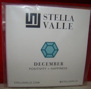 New Stella Valle Silver Tone December Birthstone Half Hoop Earrings MSRP $45 - Picture 1 of 5