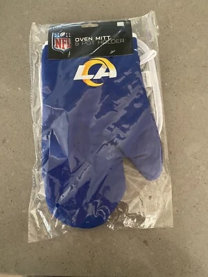 LA RAMS oven mitt & pot holder NFL new with tags, any fans out there? Foto 1 de 2