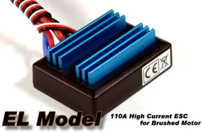 EL Model 110A RC Ship & Boat R/C Hobby Brushed Motor Speed Controller ESC SE082 - Image 1 of 3