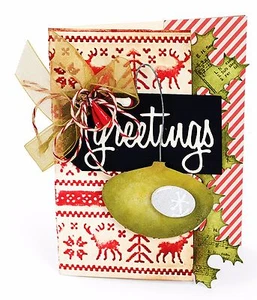 Sizzix Thinlits Holiday Words: Script 17-die #660058 Retail $22.99 Tim Holtz NIP - Picture 1 of 8