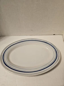 Blue & White Gibson Oval Plater - Picture 1 of 6