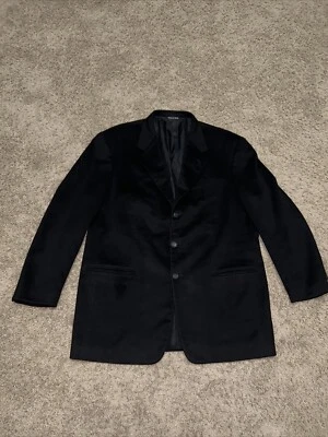 Blazer Abrigo Deportivo Pal Zileri Para Hombre 3 Botones 100% Cachemira Negro Talla 58R Usado en Excelente Condición Foto 1 de 4