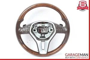 12-18 Mercedes W207 E350 CLS550 E550 Steering Wheel Black w/ Paddle Shifters OEM - Picture 1 of 18