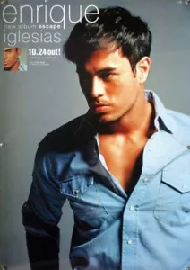 Enrique Iglesias / Escape 2002 Japan Original Promo Poster B2 20x28in 51x72cm - Picture 1 of 1