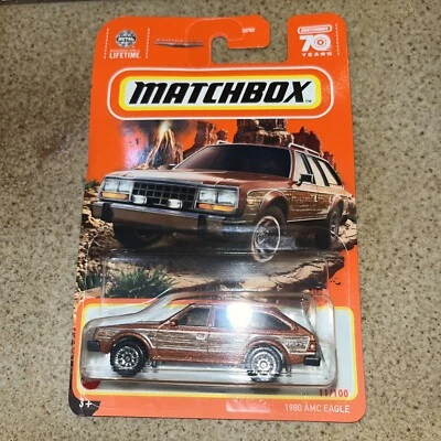Matchbox 1980 AMC Eagle 11/00 Brown Wood Panel Station Wagon 4x4, HKW52 New Best - Image 1 of 4