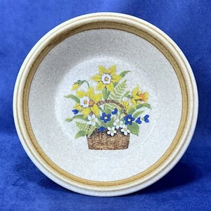Tazón de sopa de gres ramo de jardín vintage Mikasa Stone Manor F5815 Cottagecore - Imagen 1 de 3