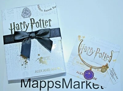 NUEVO CON ETIQUETAS Auténtico Brazalete ALEX AND ANI Harry Potter LA VARITA ELIGE AL MAGO con Caja Foto 1 de 4