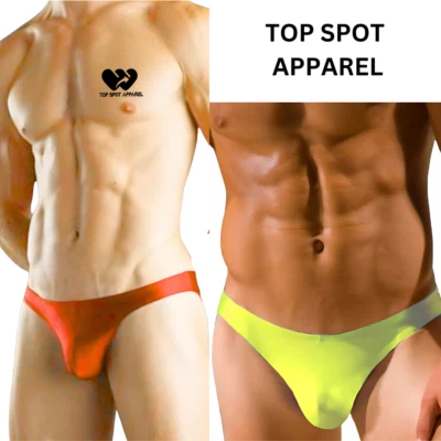 Men's Underwear Sexy 2 PACKS Bikini Low-rise Micro Briefs Comfortable Underwear - Image 1 of 2