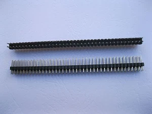 50 pcs 2.54mm 2x40 80pin Male Breakable Pin Header Double Row Strip New - Bild 1 von 5