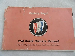 1978 Buick Century / Regal Owners Manual - Picture 1 of 1