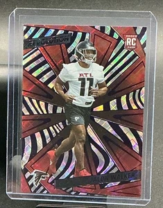 2025 Panini Revolution Jalon Walker #217 14/20 Red/Blue Swirl (RC) Falcons - Bild 1 von 2