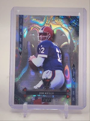 JIM KELLY 2024 WILD CARD 7 CARD STUDS JOKER SILVER CHROME LAVA 1/1 Q5604 - Image 1 of 2