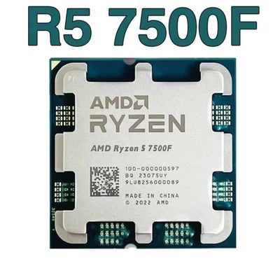 AMD Ryzen 5 7500F AM5 CPU Processor R5 7500F 3.7 GHz 6-core 12-wire 32MB 65W - Image 1 of 3