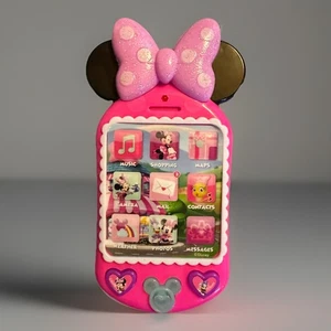 Disney Minnie Mouse Why Hello There! Handyspielzeug rosa Minnie’s Voice funktioniert - Bild 1 von 6