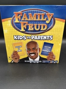 Family Feud Board Game Kids vs Parents Cardinal Great Family Equalizer Complete - Picture 1 of 24