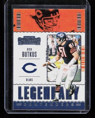 Dick Butkus 2020 Panini Contenders #LC-DBU Legendary Contenders - Image 1 of 2