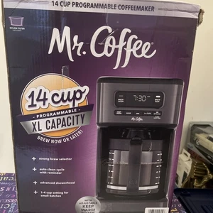 Mr. Coffee 14 Cup XL Capacity Programmable Coffee Maker Stainless Steel New In B - Picture 1 of 5