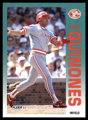 1992 Fleer #417 Luis Quinones Cincinnati Reds - Image 1 of 2