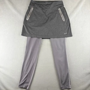 Nike Dri Fit Golf Tour Performance Skirted Athletic Stretch Leggings Grey Wmns M - Picture 1 of 12