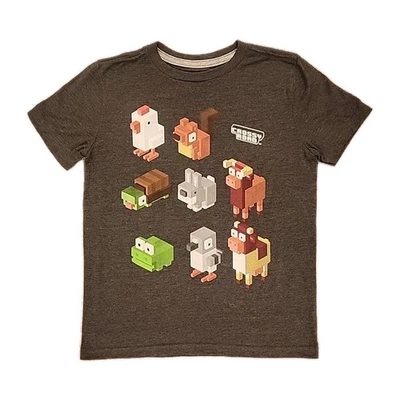 Camiseta NOS Crossy Road Characters Old Navy Niños Mediana (8) Carbón Brezo  Foto 1 de 4