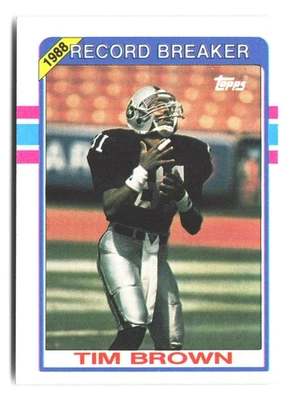 1989 Topps #2 Tim Brown - Image 1 of 2