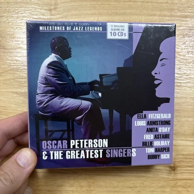 Oscar Peterson & The Greatest Singers: Milestones Jazz Legends (CD, 10 Disc) New - Image 1 of 4