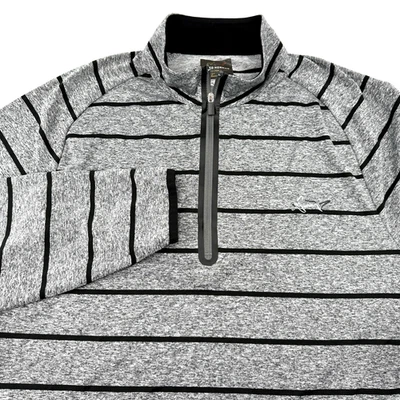 Greg Norman Mens S 1/4 Zip Polo Mock Play Dry Tasso Elba Golf Shark Performance - Image 1 of 4