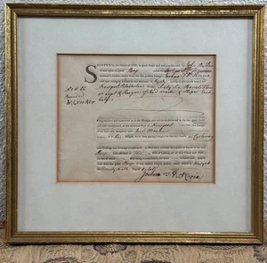 Antiguo documento de envío firmado por Estados Unidos colonial NY RI billete de embarque del siglo XVIII - Imagen 1 de 7