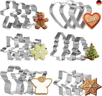 18 Stücke Weihnachten Ausstechformen Set,Mini Weihnachten  - Bild 1 von 4