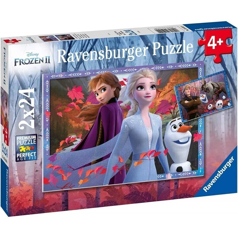 Ravensburger Disney Frozen 2 Frosty Adventures 2 x 24pc Puzzle RB05010 - image 1 of 1