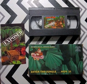 Nintendo Donkey Kong Exposed Enter The Jungle Promo 1994 VHS Tape W/ Box - Imagen 1 de 11