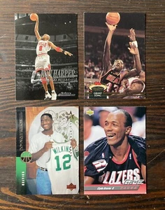 DOMINIQUE WILKINS RON HARPER CLYDE DREXLER. GRANT LONG BASKETBALL KARTEN LOT - Bild 1 von 2