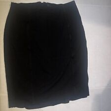 White House Black Market  Pencil Skirt Back Slit Black Size 6