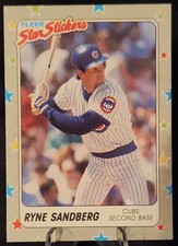 1988 Fleer Star Stickers - #80 Ryne Sandberg