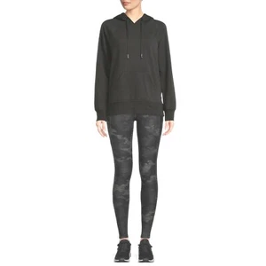Athletic Works Women's Soft Hooded Sweatshirt, Black Soot, 3X (24W-26W) - Picture 1 of 5