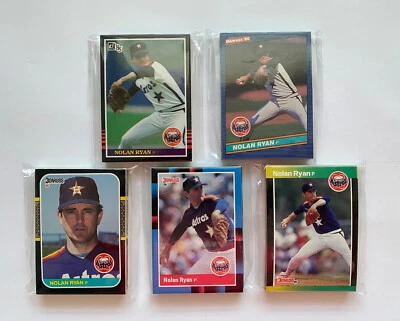 Conjuntos base de equipe Houston Astros 1985-89 Donruss (lote de 5 conjuntos com Ryan, Biggio RC, ...) - Imagem 1 de 4