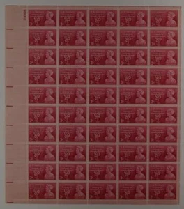 US SCOTT 977 PANE OF 50 MOINA MICHAEL STAMPS 3 CENT FACE MNH - Picture 1 of 1
