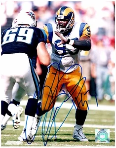 St. Louis Rams KEVIN CARTER Signed Autographed 8x10 "Greatest Show on Turf" I - Picture 1 of 1