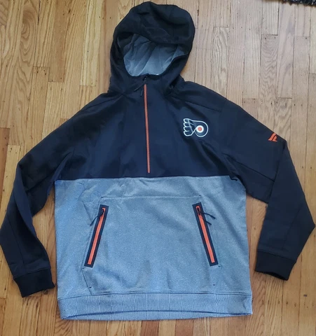 NHL Authentic Pro Fanatics Philadelphia Flyers Hoodie Sweater Mens XL Cover