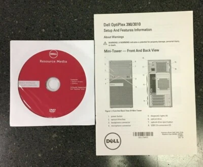 Dell Resource Media DVD, OptiPlex 3010, P/N 16NMF, Rev.A00, April 2012, Driver  - Image 1 of 4