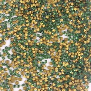 1100 PP17 TU * 1440 strass Swarovski fond conique PP17(2,35mm) GREEN TURMALINE - Picture 1 of 4