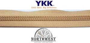 Genuine YKK Nylon Coil Zipper Tape # 10 - 5 yards "Gold" NW6083 - Picture 1 of 1