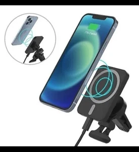 JW (Just Wireless) 7,5W-15W Caricatore Wireless Magnetico con Supporto Ventilazione Auto - Foto 1 di 5