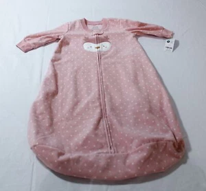 Carter's Baby Girl's 2-Way Owl Fleece Sleep Bag EJ2 Pink Size 6-9 Months NWT - Picture 1 of 3