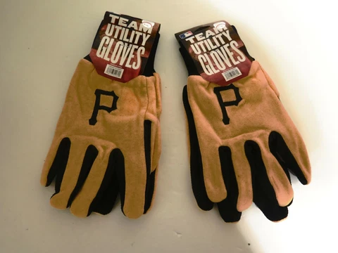 TWO PAIR OF PITTSBURGH PIRATES, SPORT UTILITY GLOVES FROM FOREVER COLLECTABLE Cover
