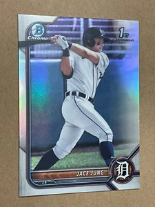 2022 Bowman Chrome Draft JACE JUNG #BDC-15 Refractor DETROIT TIGERS - Picture 1 of 2