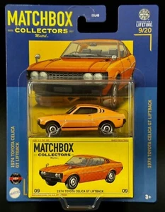 Capó de apertura Matchbox Collectors '74 Toyota Celica GT con caja y motor detallado - Imagen 1 de 5