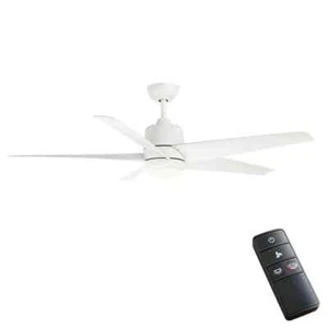 Hampton Bay Mena 54 in. White Color Changing Integrated LED Indoor/Outdoor Matte - Picture 1 of 15