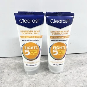 Clearasil Stubborn Acne Control 5 in 1 Exfoliating Wash 4 PACK - 6.78 fl. oz EA - Picture 1 of 3